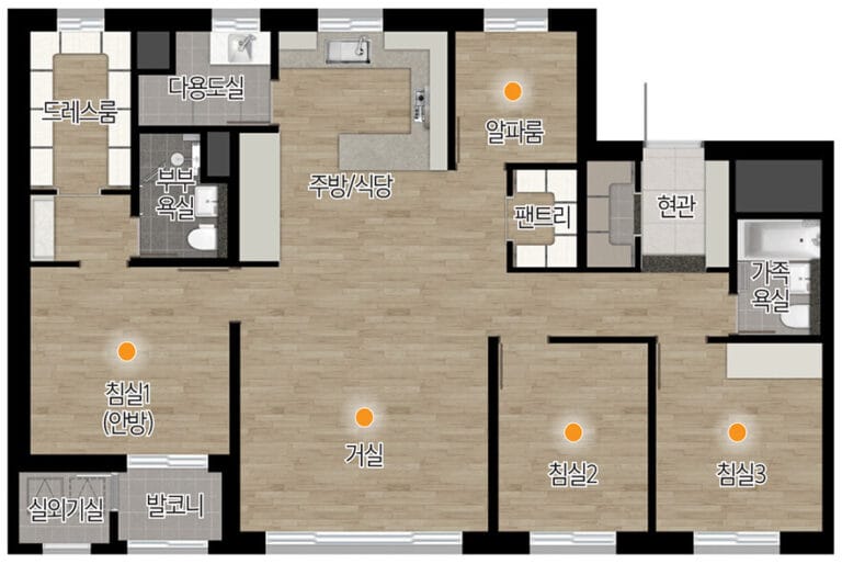 고촌센트럴자이 평면도