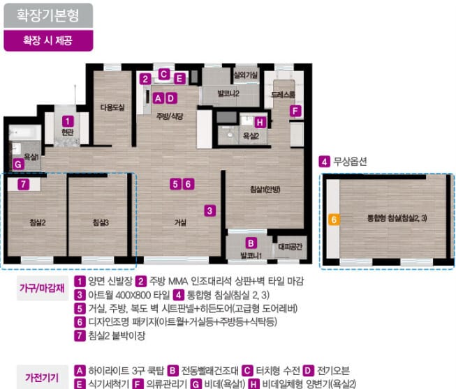 효성해링턴 플레이스 안성 공도 평면도