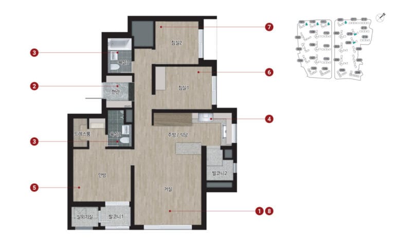 힐스테이트 메디알레 평면도