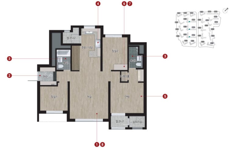 힐스테이트 메디알레 평면도