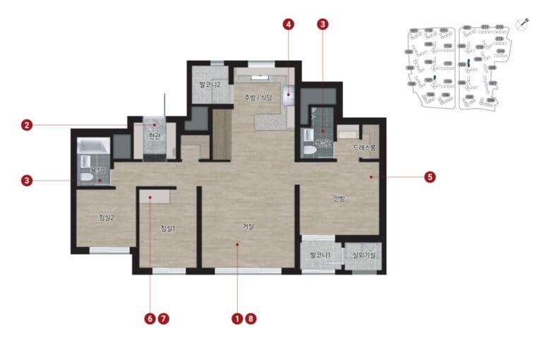 힐스테이트 메디알레 평면도