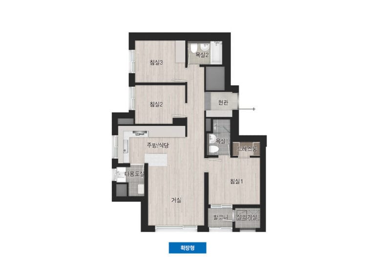 고양 더샵포레나 평면도