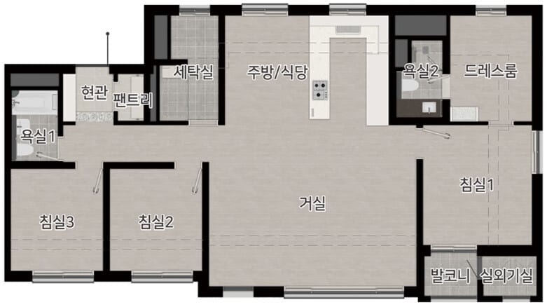 광명 유승한내들 라포레 평면도