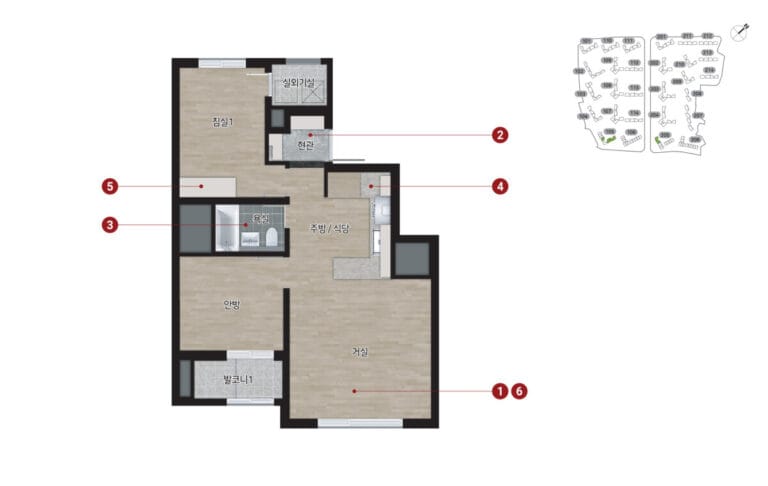 힐스테이트 메디알레 평면도