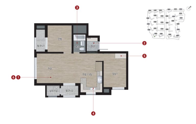힐스테이트 메디알레 평면도