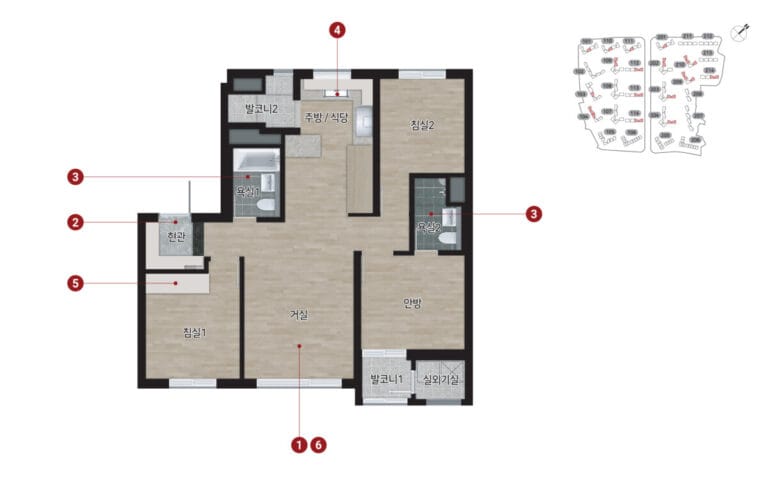 힐스테이트 메디알레 평면도